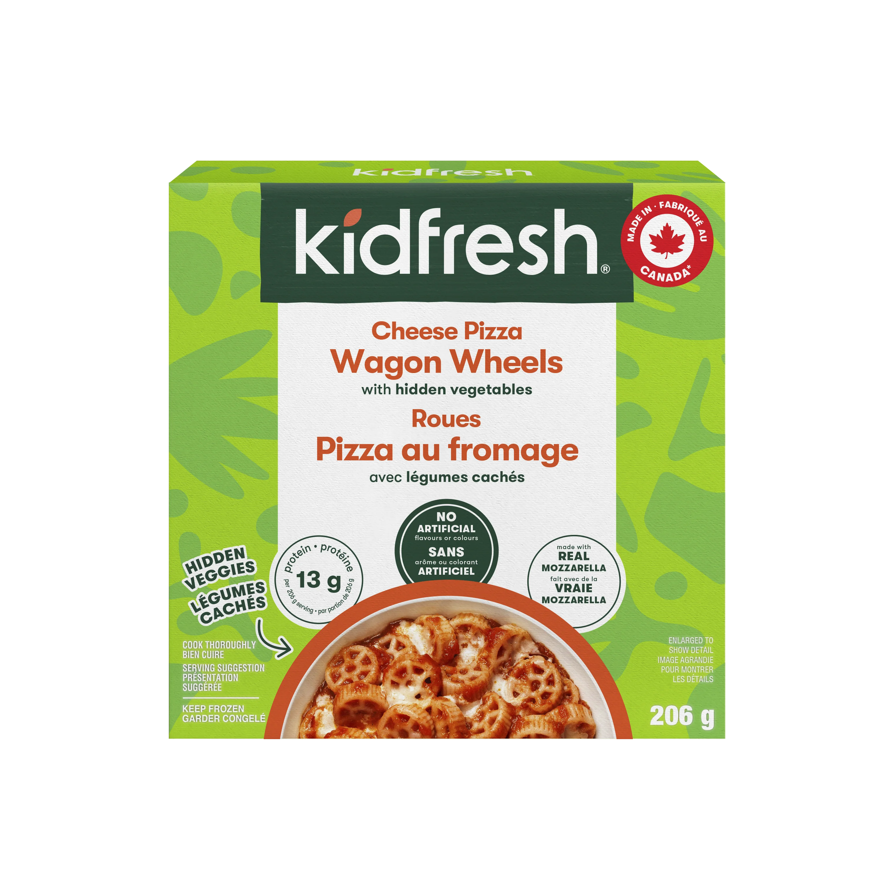 Kidfresh - Cheese Pizza Wagon Wheels, 206 g