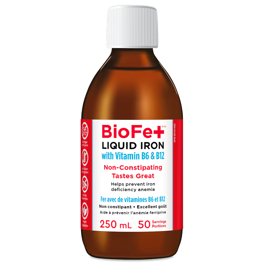 KidStar Nutrients - BioFe+ Liquid Iron with B6 & B12, 250 mL