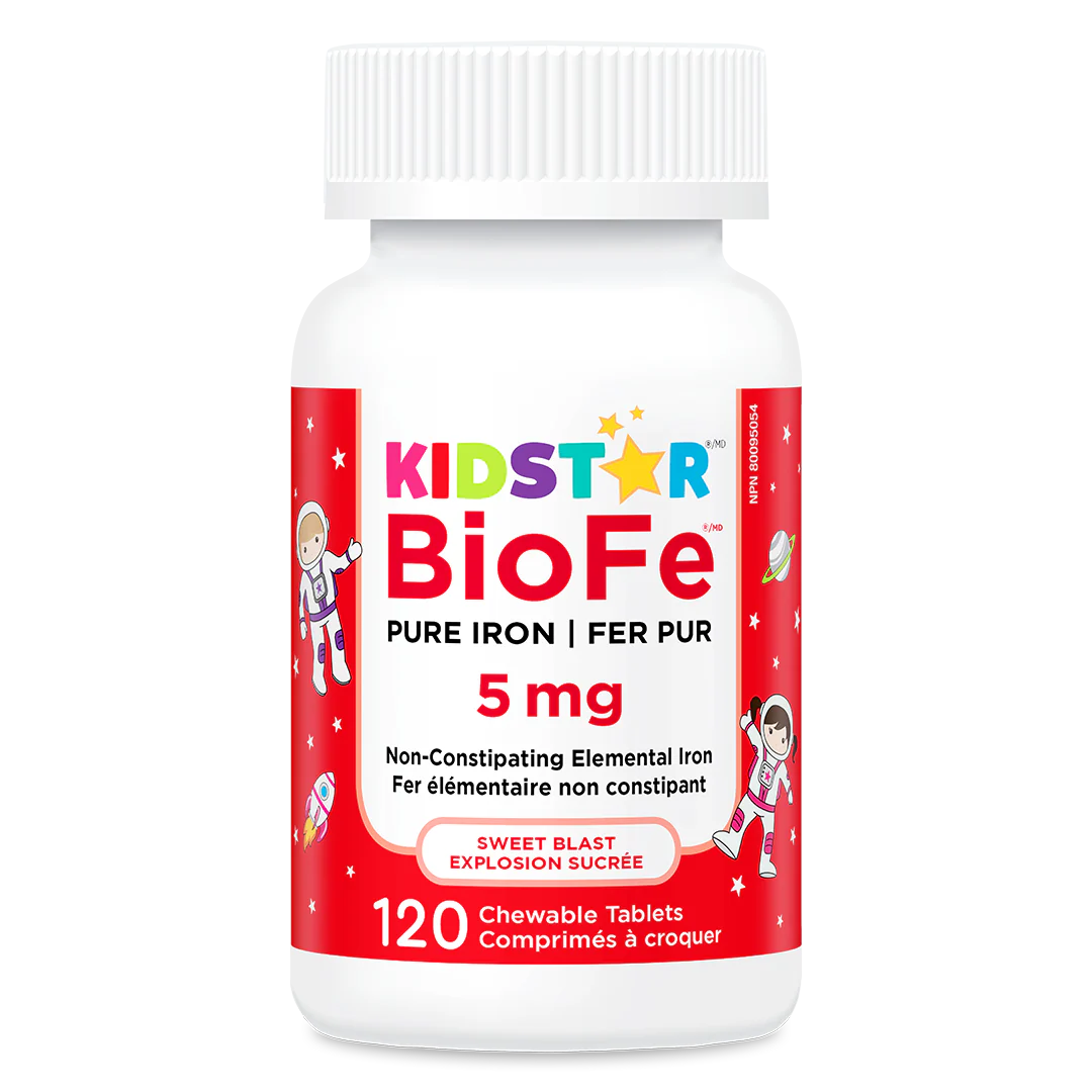 KidStar Nutrients - BioFe Pure Iron Sweet Blast 5 mg, 120 Chewables
