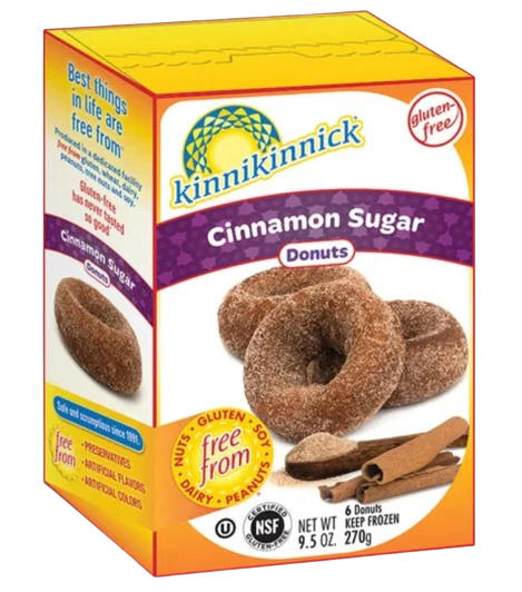 Kinnikinnick - Frozen Cinnamon Sugar Donut, 270 g