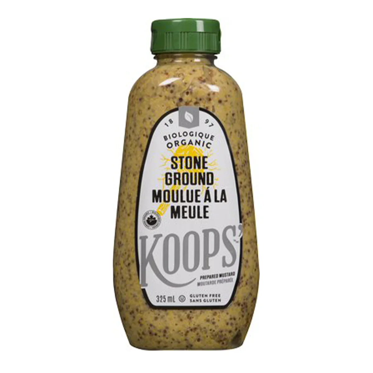 Koop's Organic - & GF Mustard - Stone Ground, 325 mL