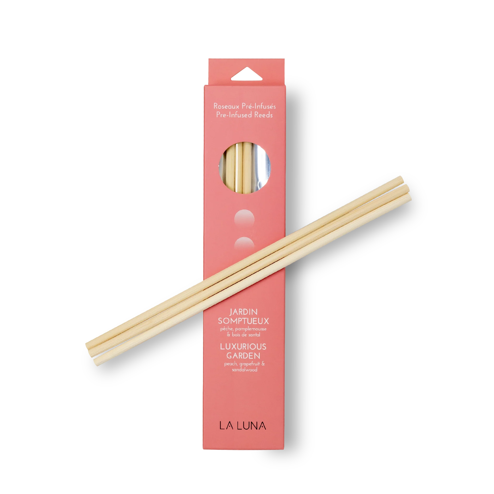 La Luna - Luxurious Garden Pre-Infused Reeds, 6 Count