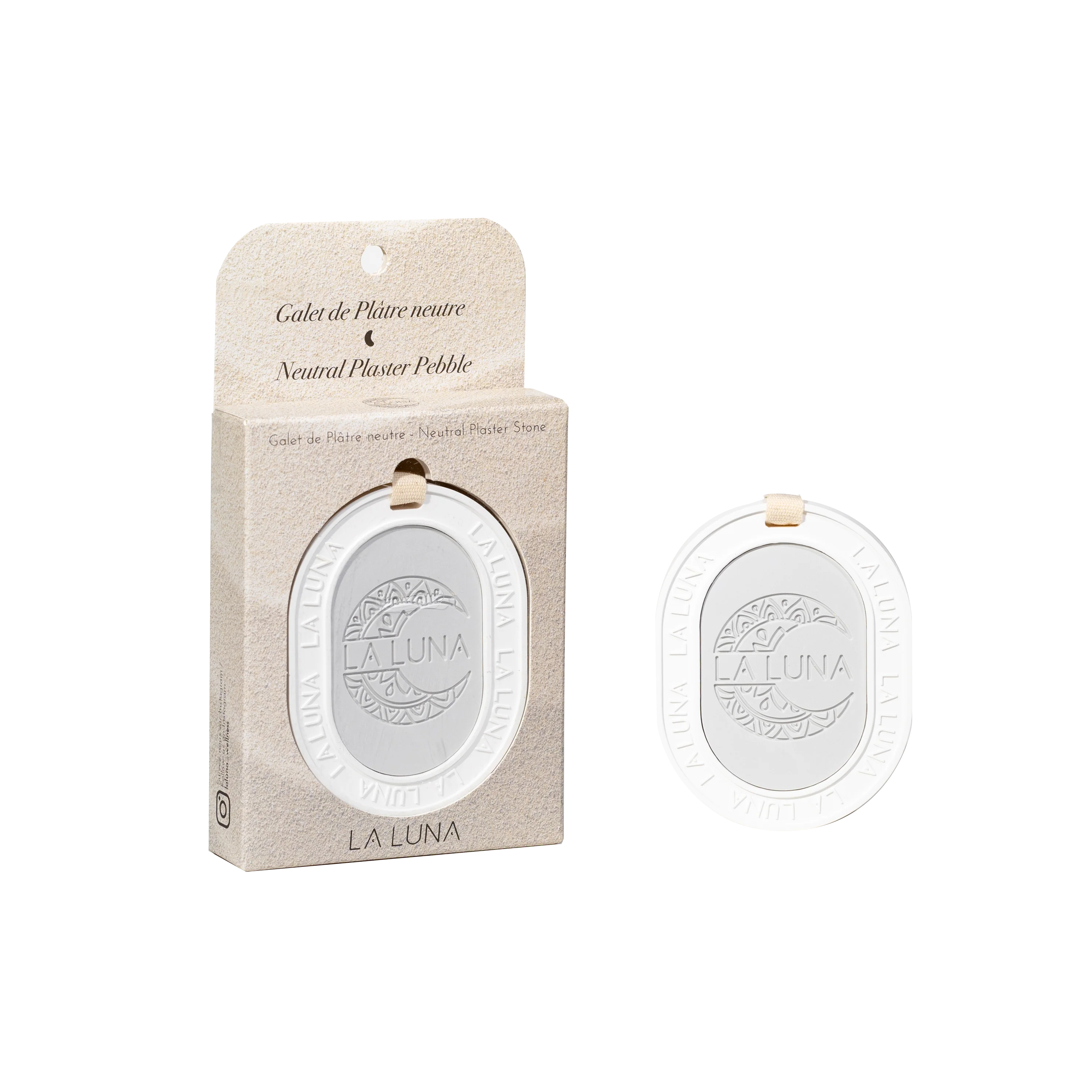 La Luna - Neutral Plaster Pebble, Each