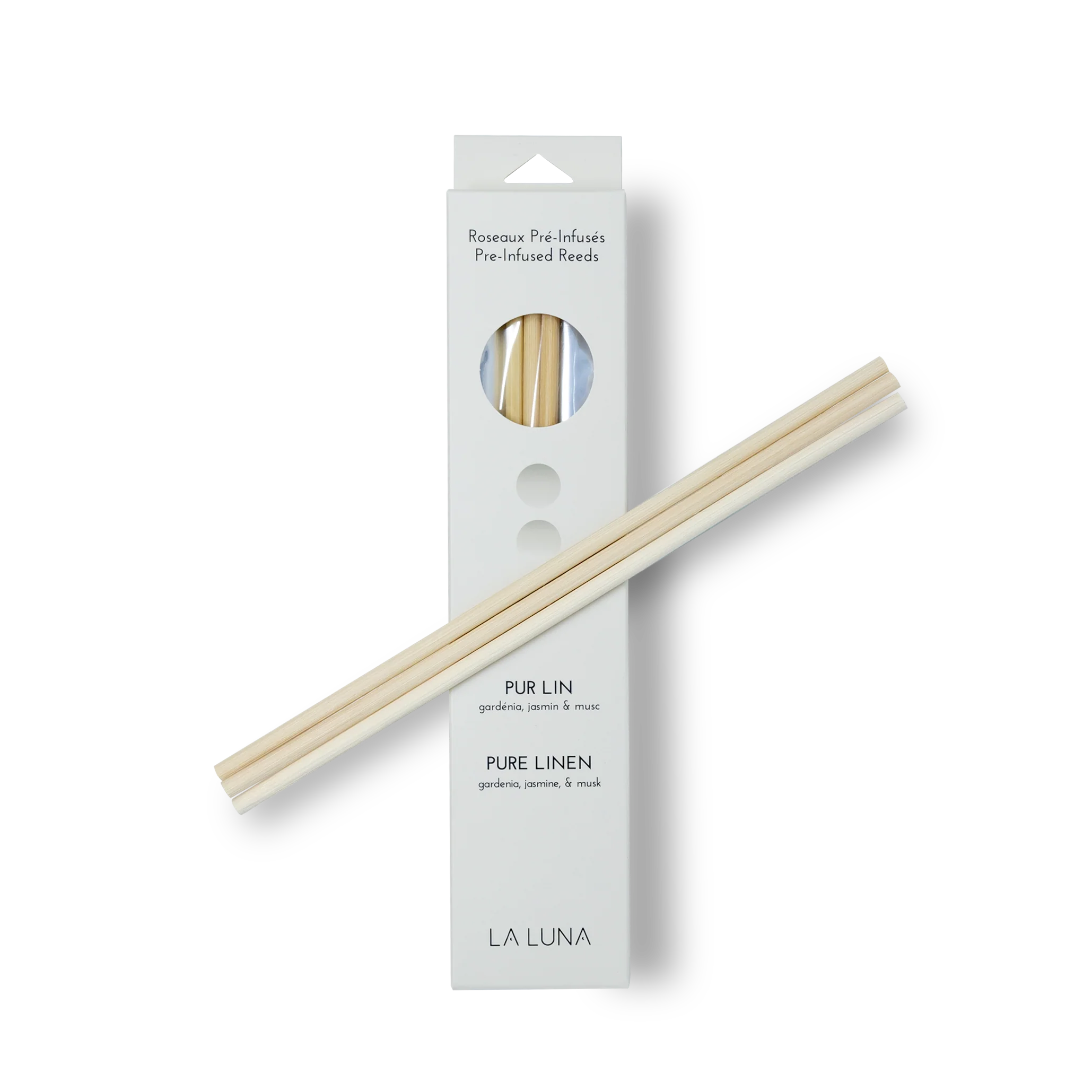 La Luna - Pure Linen Pre-Infused Reeds, 6 Count