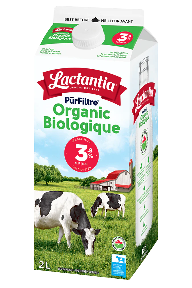 Lactantia - Purfiltre Organic Milk - 3.8%, 2 L