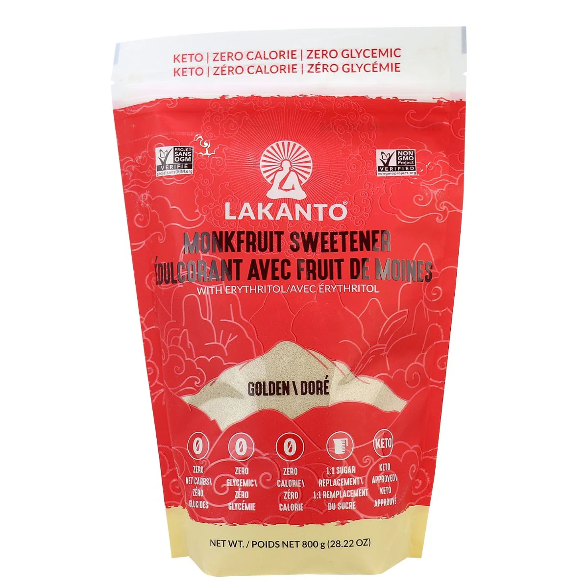 Lakanto - Monkfruit Sweetener, Golden, 800 g