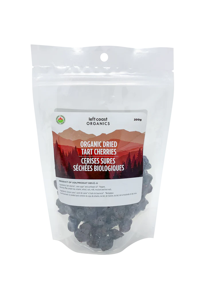 Left Coast Organics - Organic Dried Tart Cherries, 200 g