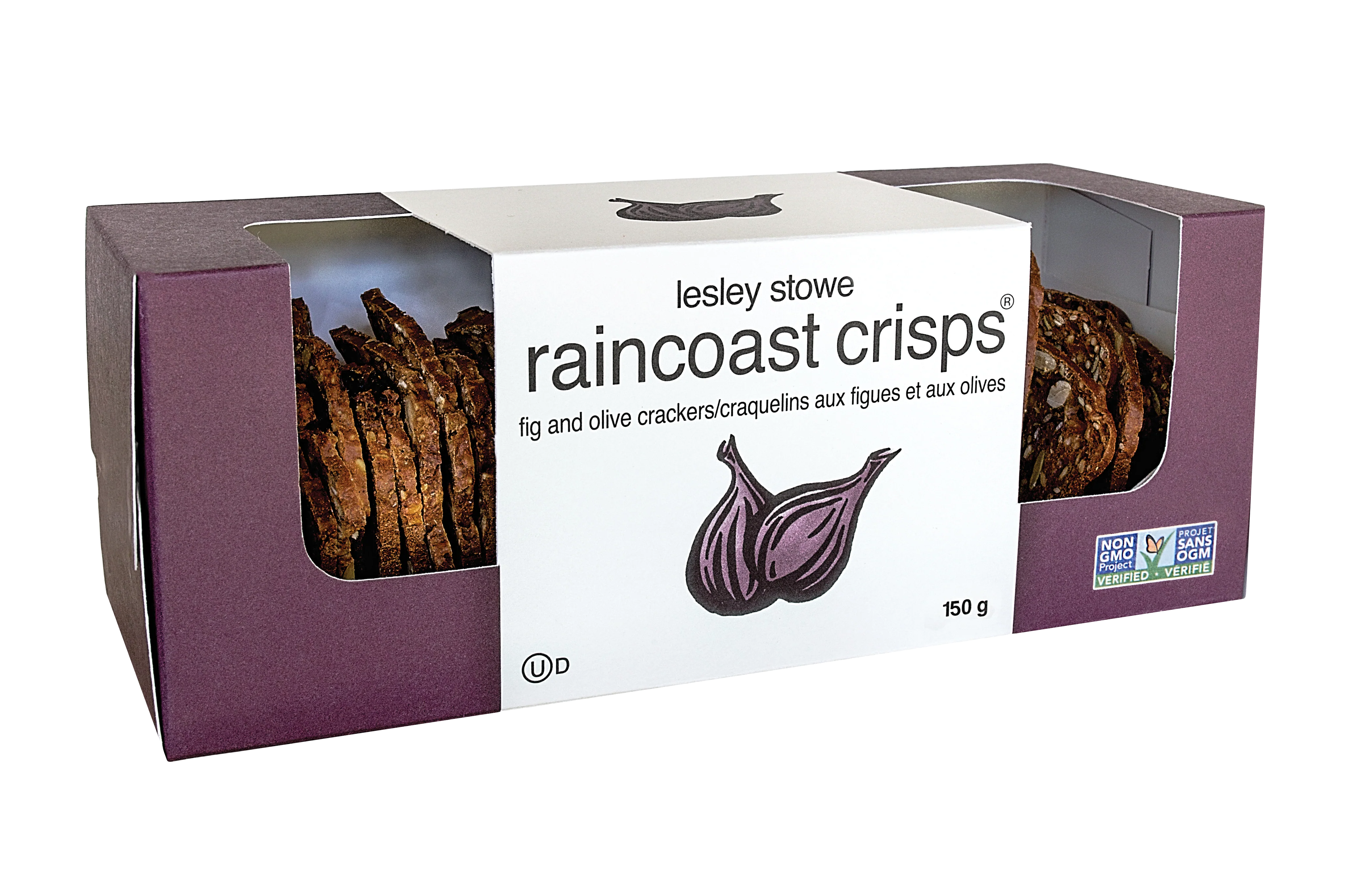 Lesley Stowes - Fig & Olive Crisps, 150 g
