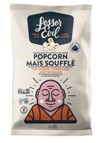 Lesser Evil - No Dairy White Cheddar Popcorn, 140 g