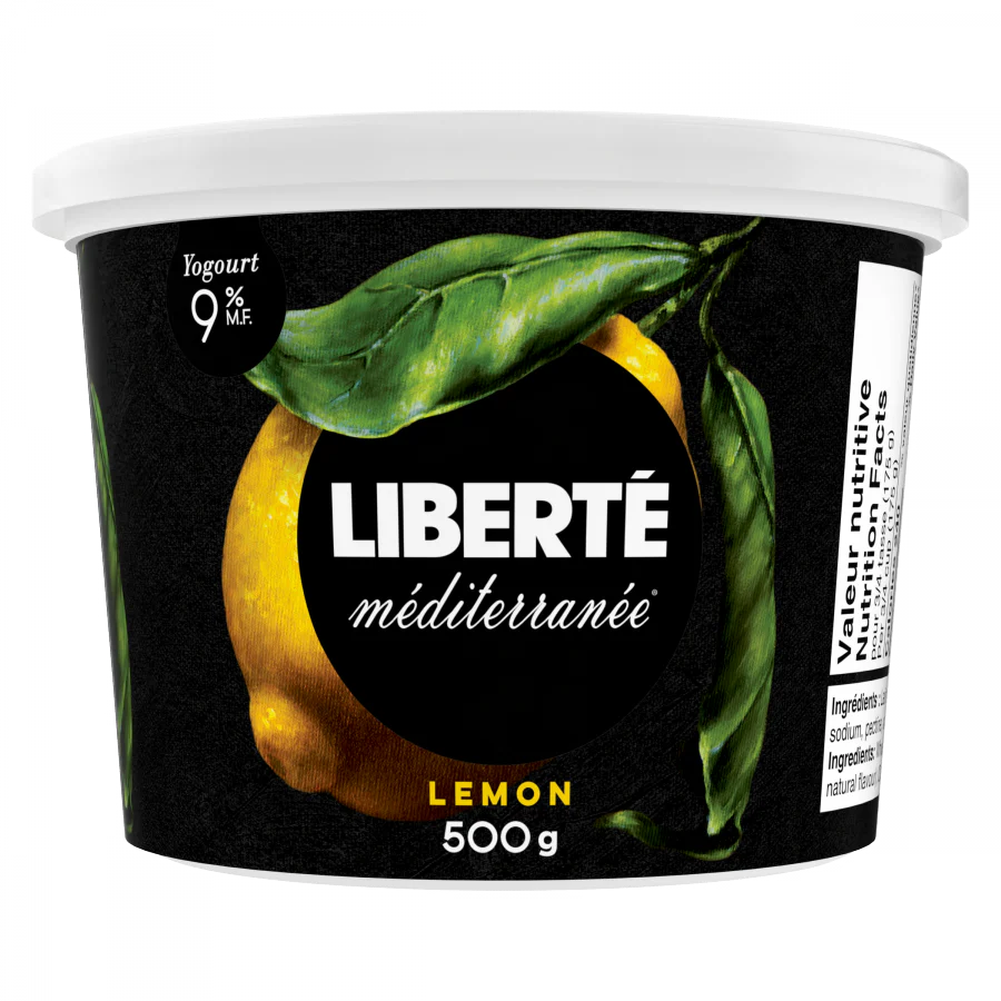 Liberte - Mediterranee Yogurt - Lemon 9%, 500 g