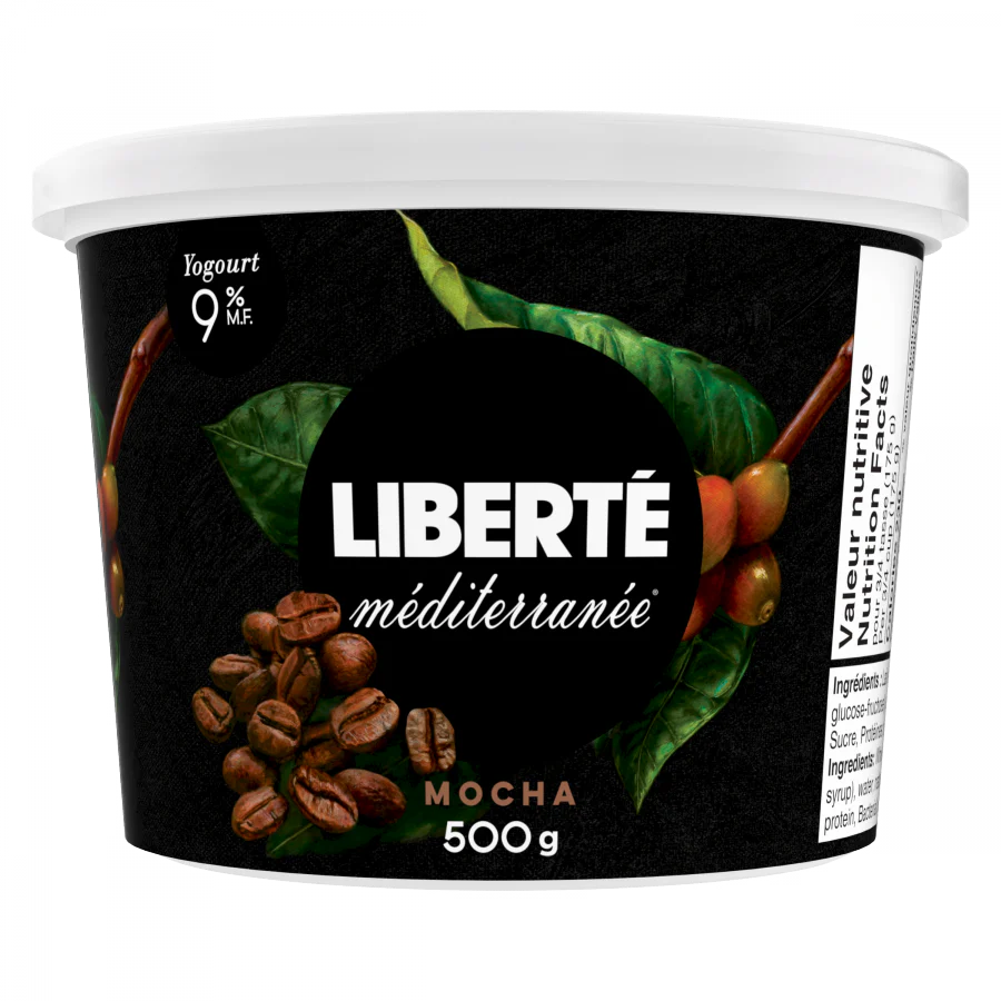 Liberté - Mediterranee Mocha Yogurt 9%, 500 g