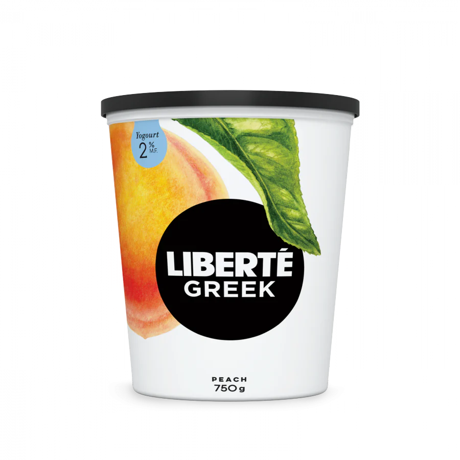 Liberté - Peach Greek Yogurt 2%, 750 g