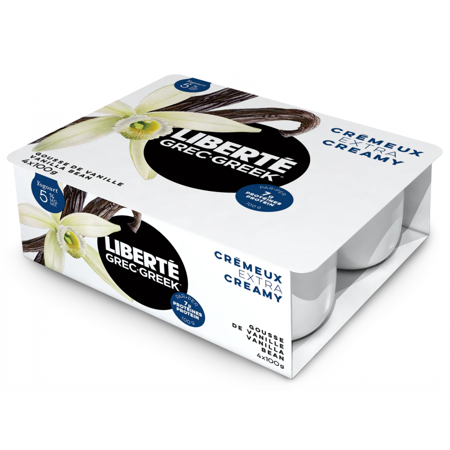 Liberté - Vanilla Greek Yogurt 5%, 4x100 g