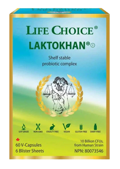 Life Choice Ltd. - Laktokhan Probiotic Complex, 60 Vcaps
