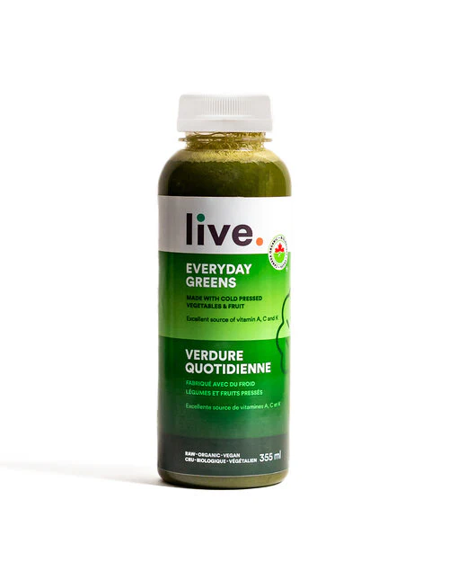 Live Organic Food Products Ltd - Everyday Greens Juice, 355 mL