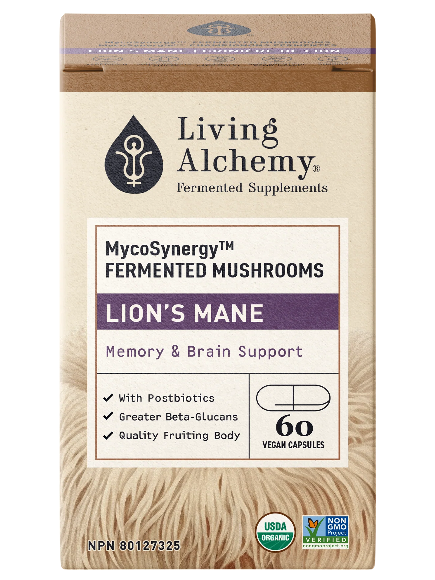 Living Alchemy - MycoSynergy Lion's Mane, 60 Capsules