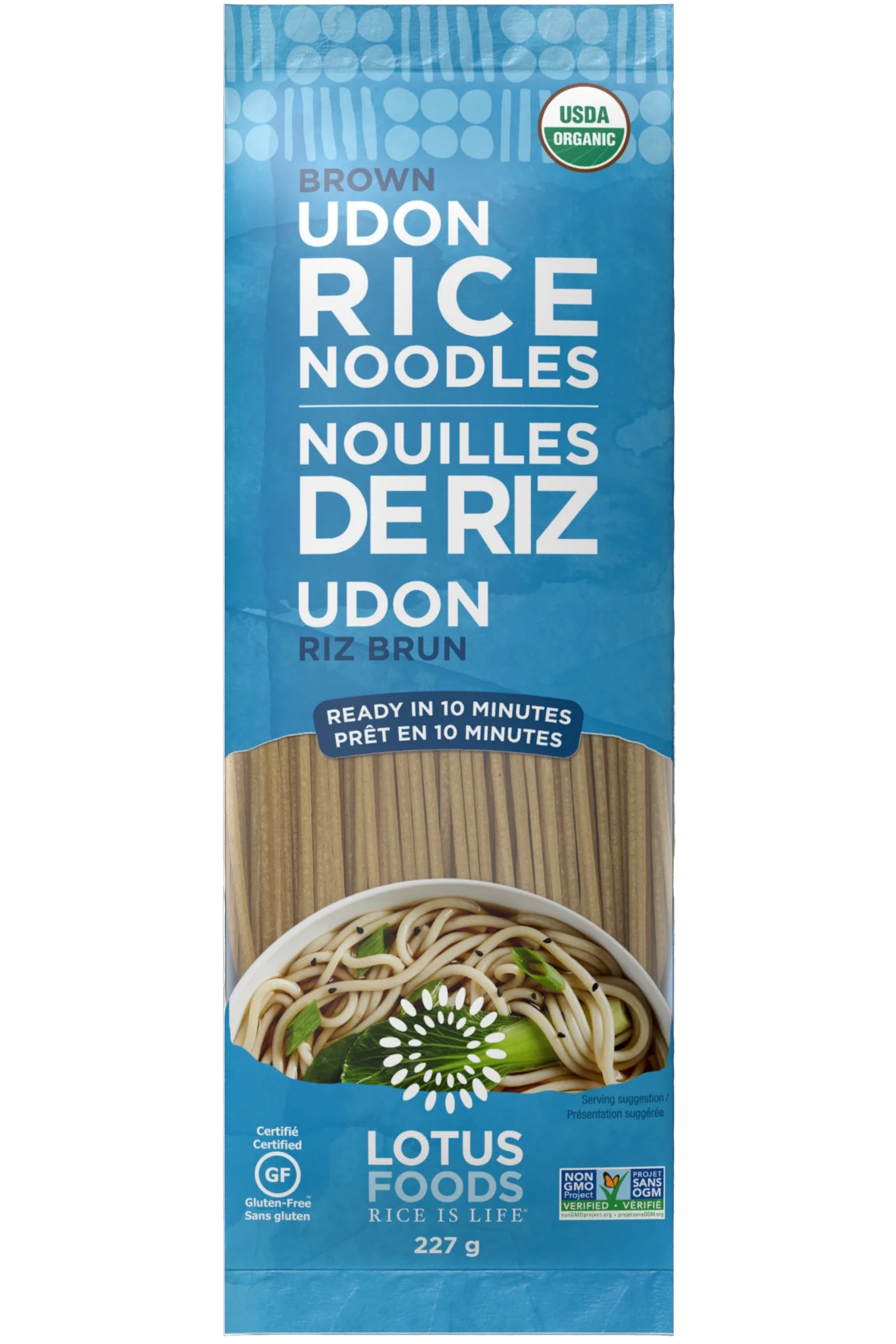 Lotus Rice - Brown Rice Udon Noodles, 227 g