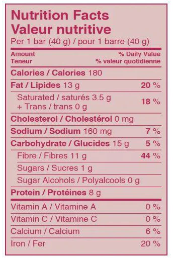 Love Good Fats - Chewy Nutty Bar, Dark Chocolatey Sea Salt & Almond, 40 g - Image 2