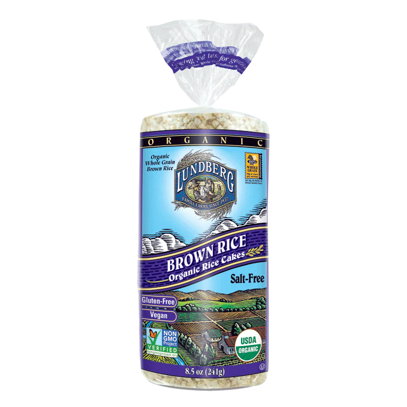 Lundberg Family Farms - Brown Rice Cakes - Unsalted - 241 g