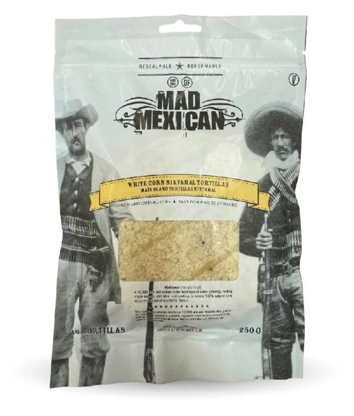Mad Mexican - White Corn Nixtamal Tortilla, 250 g