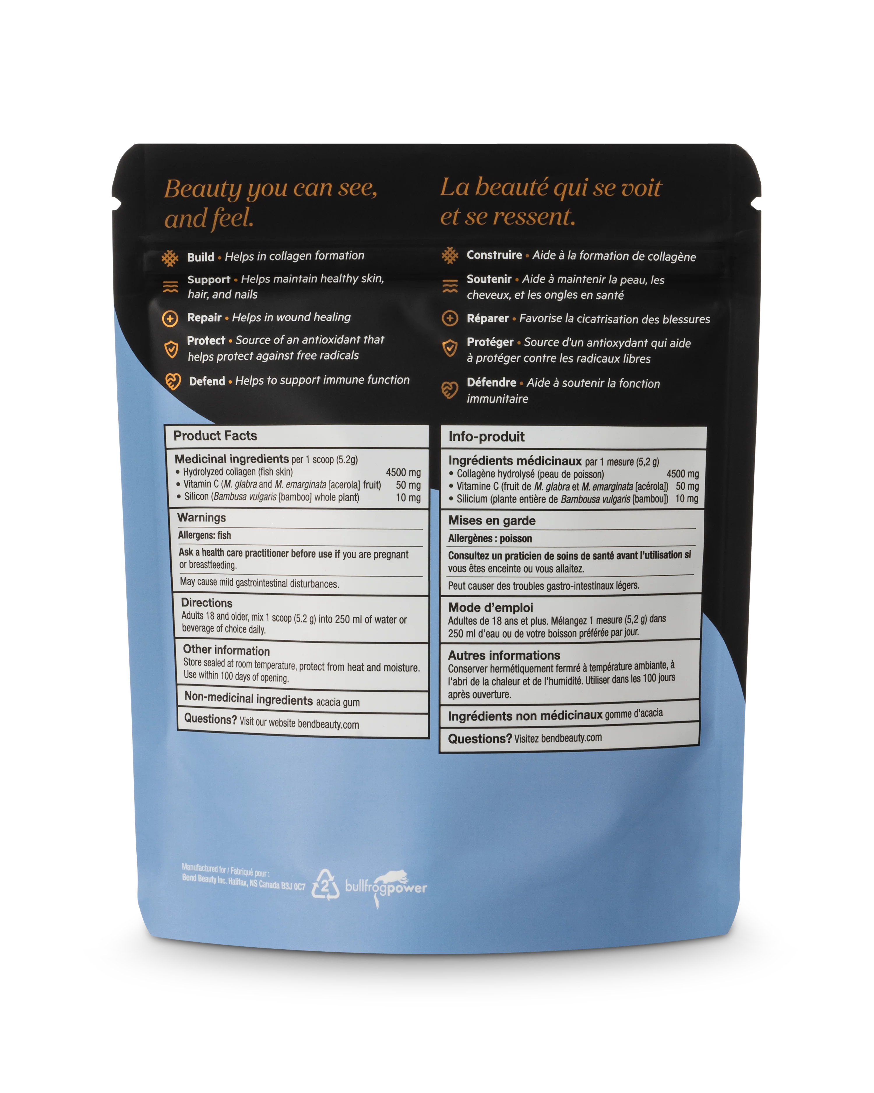 Bend Beauty - Marine Collagen + Co-Factors Unflavoured - 146 g - Image 2