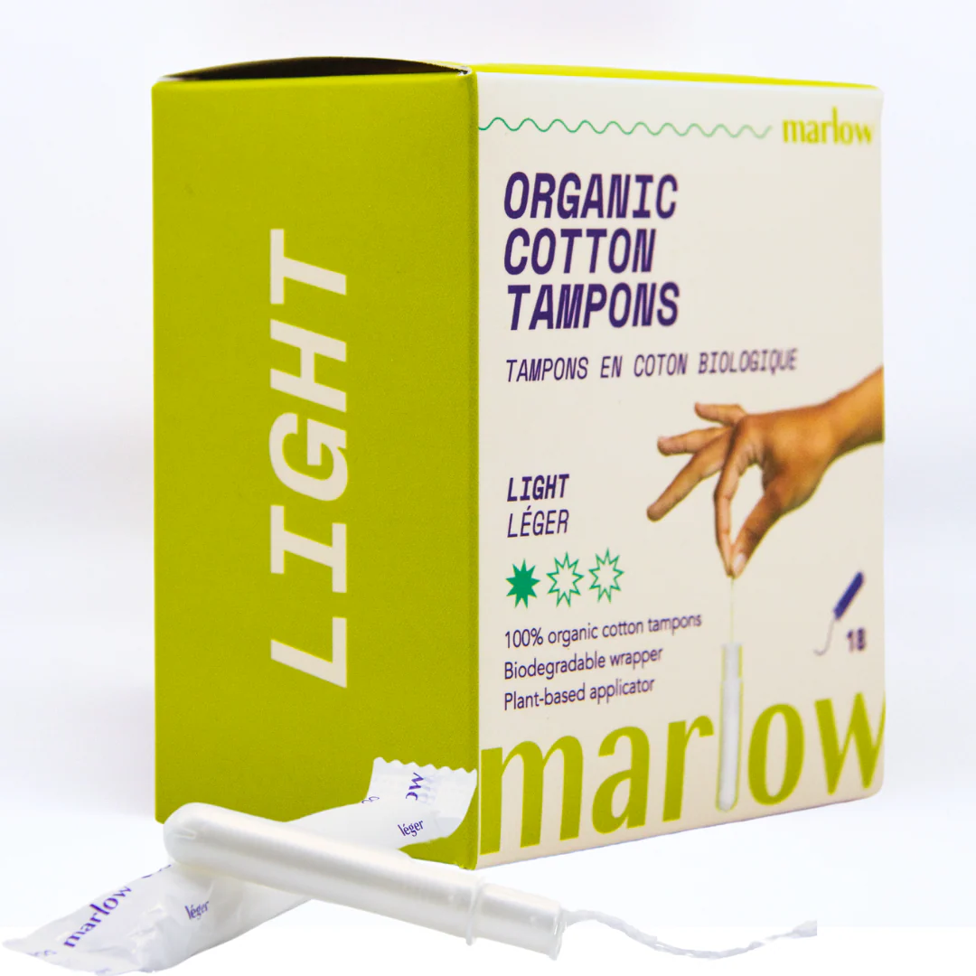 Marlow - Cotton Tampons - Light, 18 Count