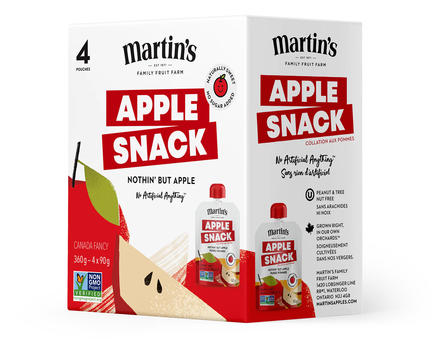Martin's - Nothin' But Apple - 4 Pack, 4x90 g