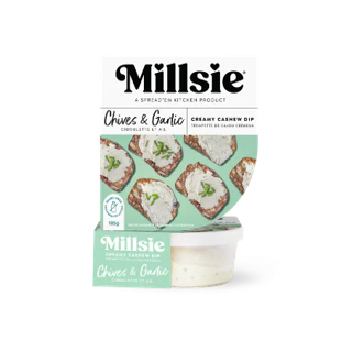 Millsie - Cashew Dip - Chives & Garlic, 185 g