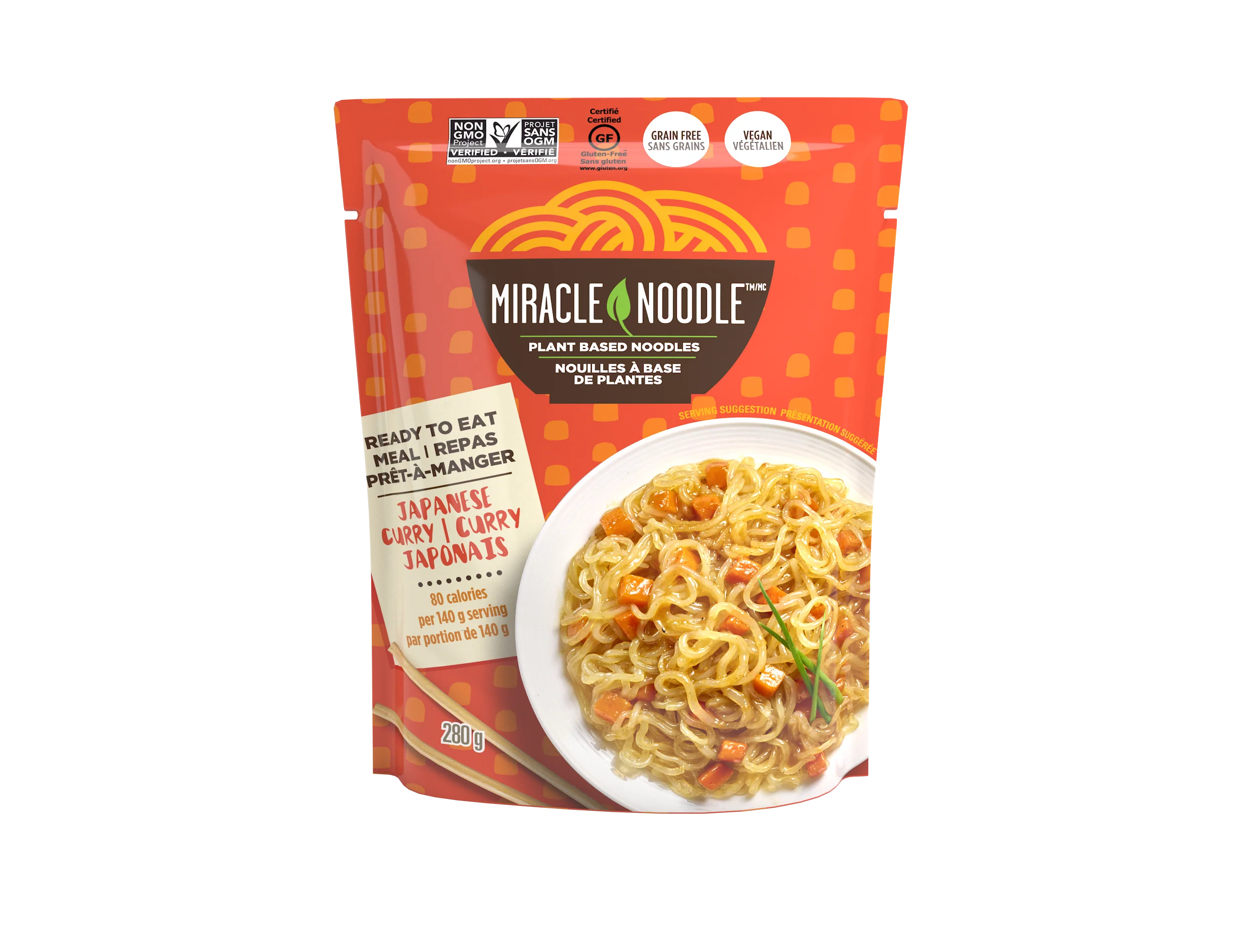 Miracle Noodle - Ready-to-Eat Japanese Curry Noodles, 280 g