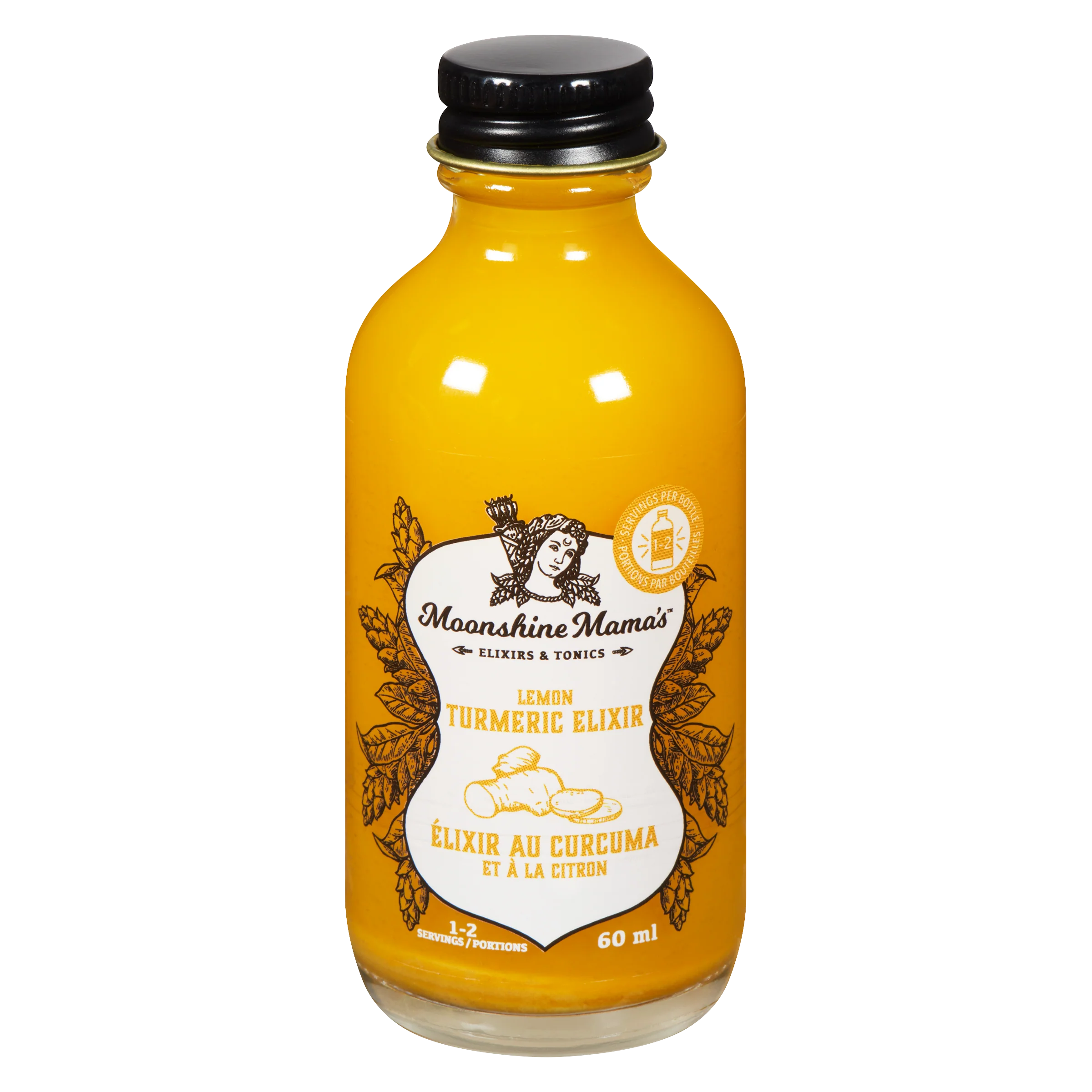 Moonshine Mama's - Lemon Turmeric Elixir, 60 mL
