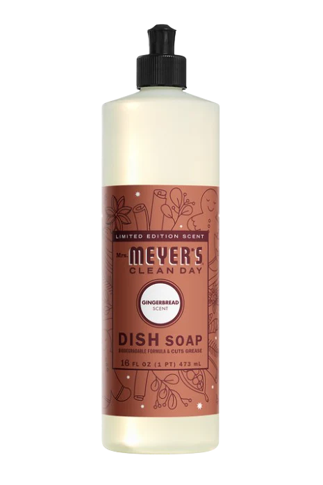 Mrs. Meyer's Clean Day - Dish Soap - Gingerbread, 473 mL