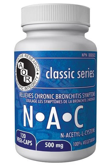 AOR - N-A-C 500mg, 120 Caps