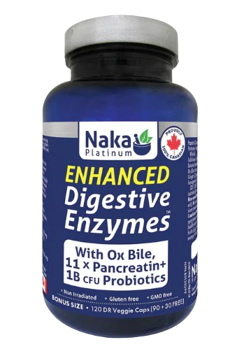 Naka Platinum - Enhanced Dig Enzymes with Ox Bile, 120 Vcaps