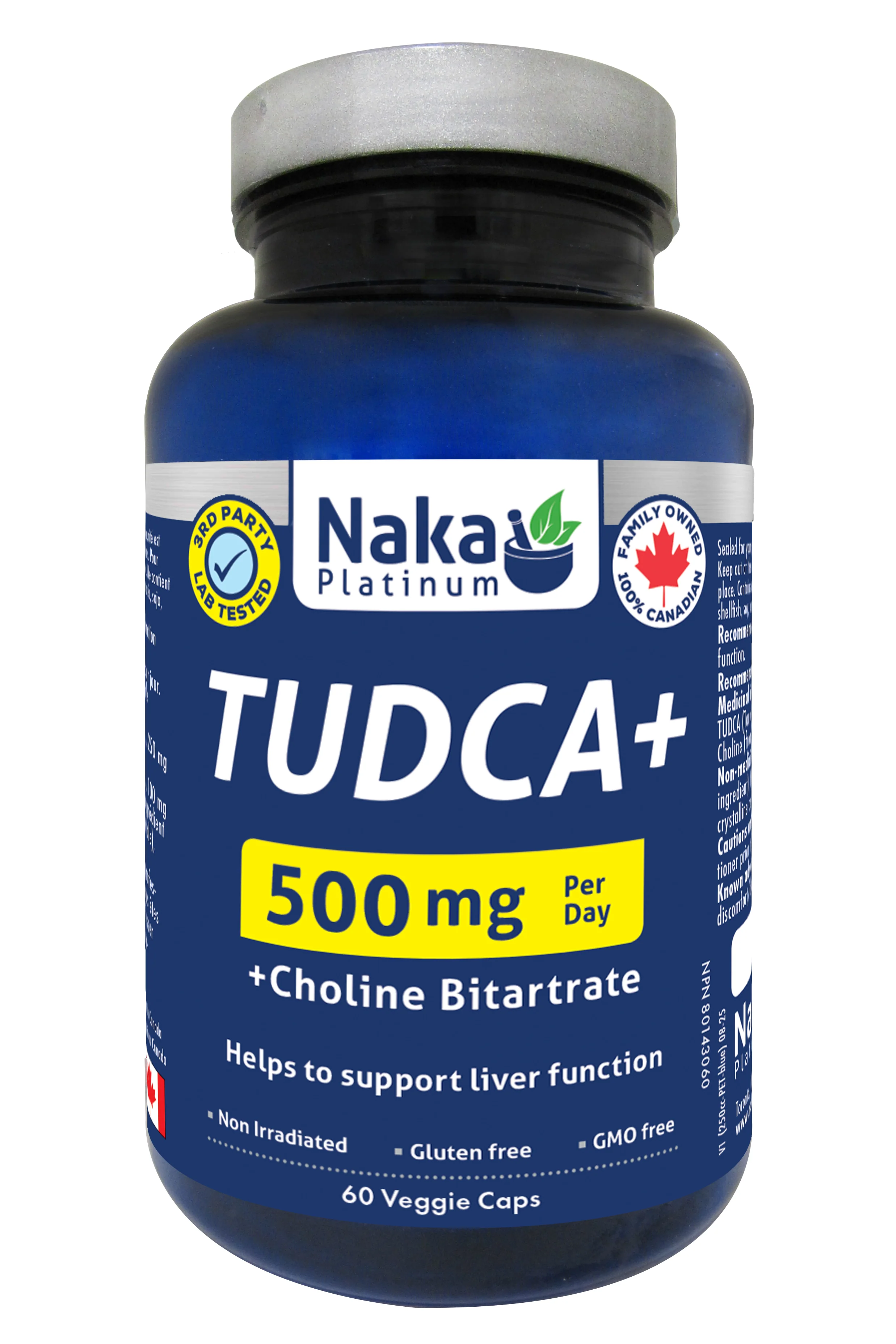 Naka Platinum - TUDCA +, 60 Vcaps