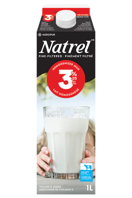 Natrel - Fine Filtered Homo Milk, 1 L