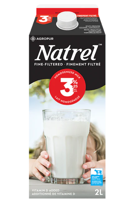 Natrel - Fine Filtered Homo Milk, 2 L