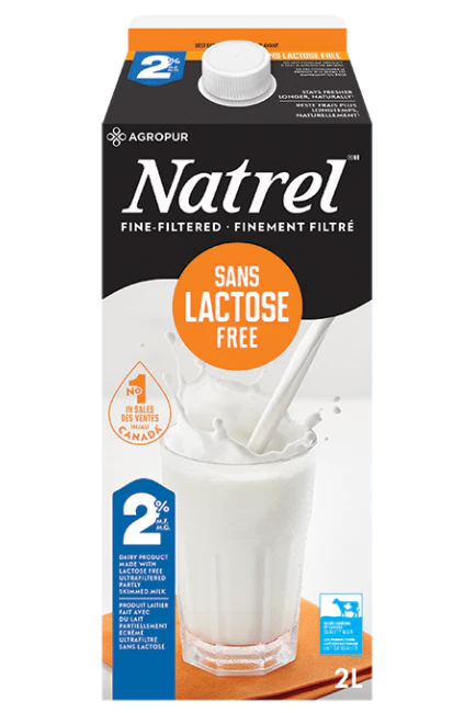 Natrel - Fine Filtered Lactose Free 2% Milk, 2 L