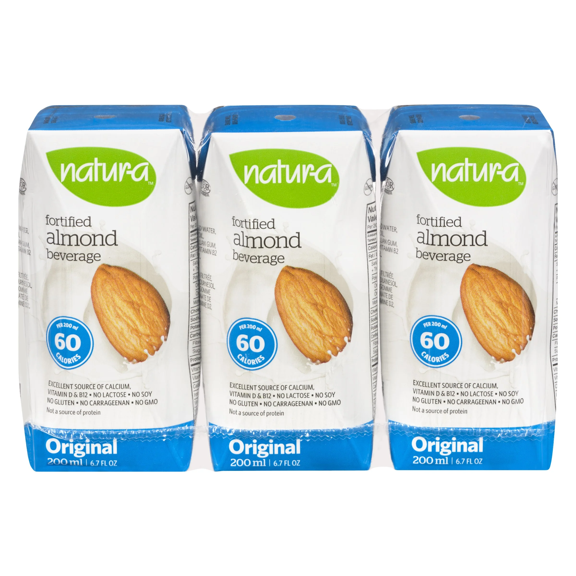 Natur-a - Almond Beverage, Original, 3x200ml - Image 2