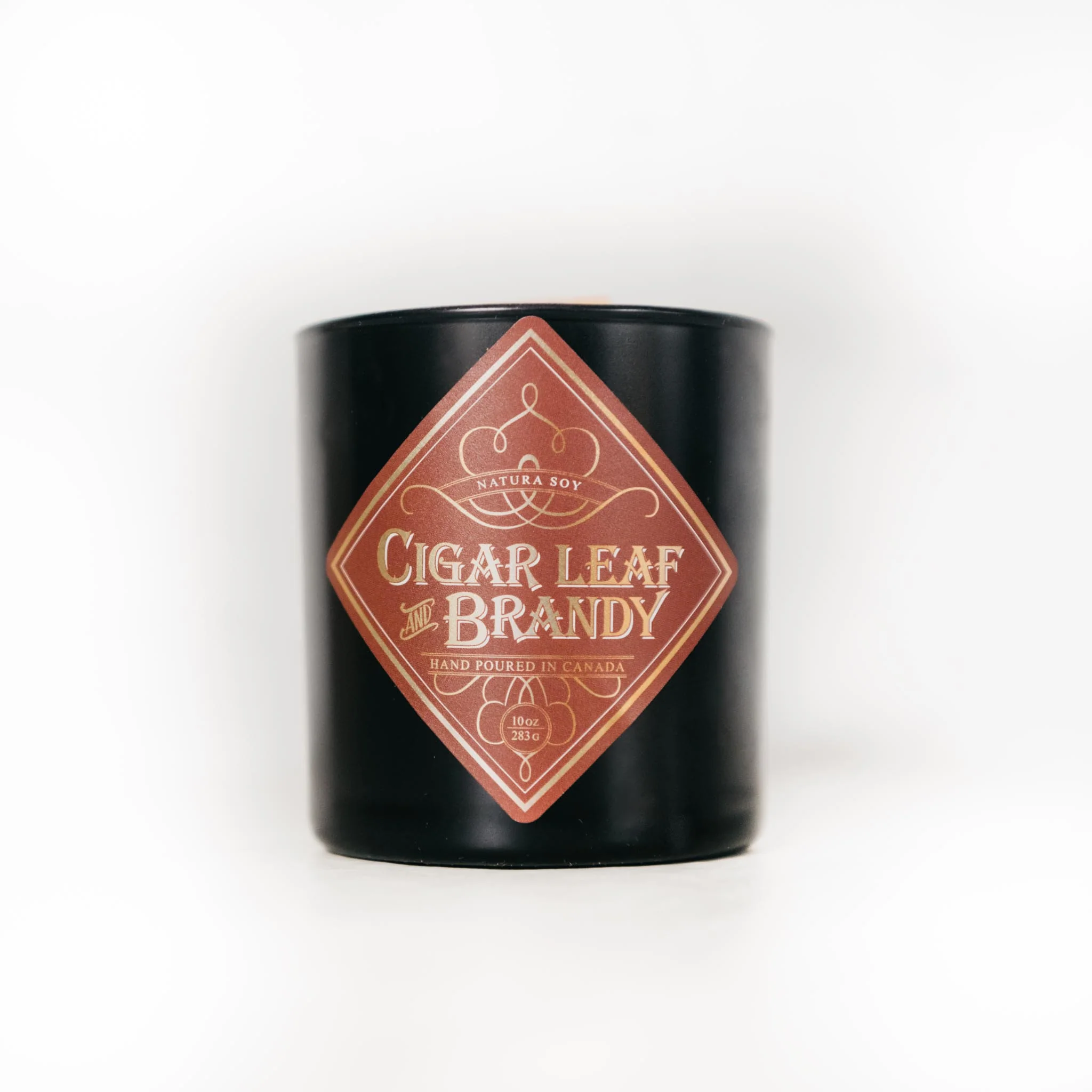 Natura Soylights - Soy Candle, Cigar Leaf and Brandy, 10 oz - Image 2