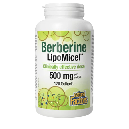 Natural Factors - Berberine LipoMicel, 120 Softgels
