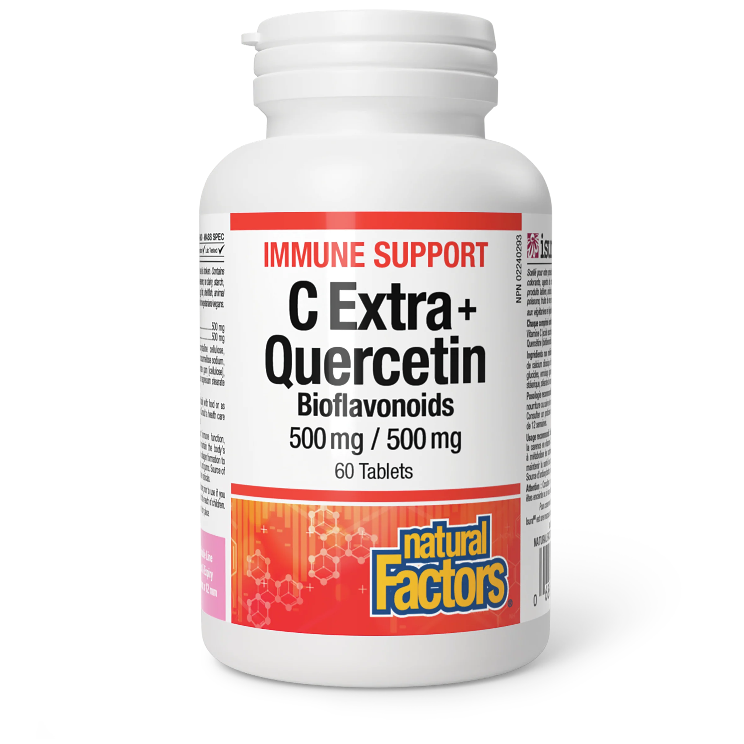 Natural Factors - C Extra+ Quercetin Bioflav, 60 TABS