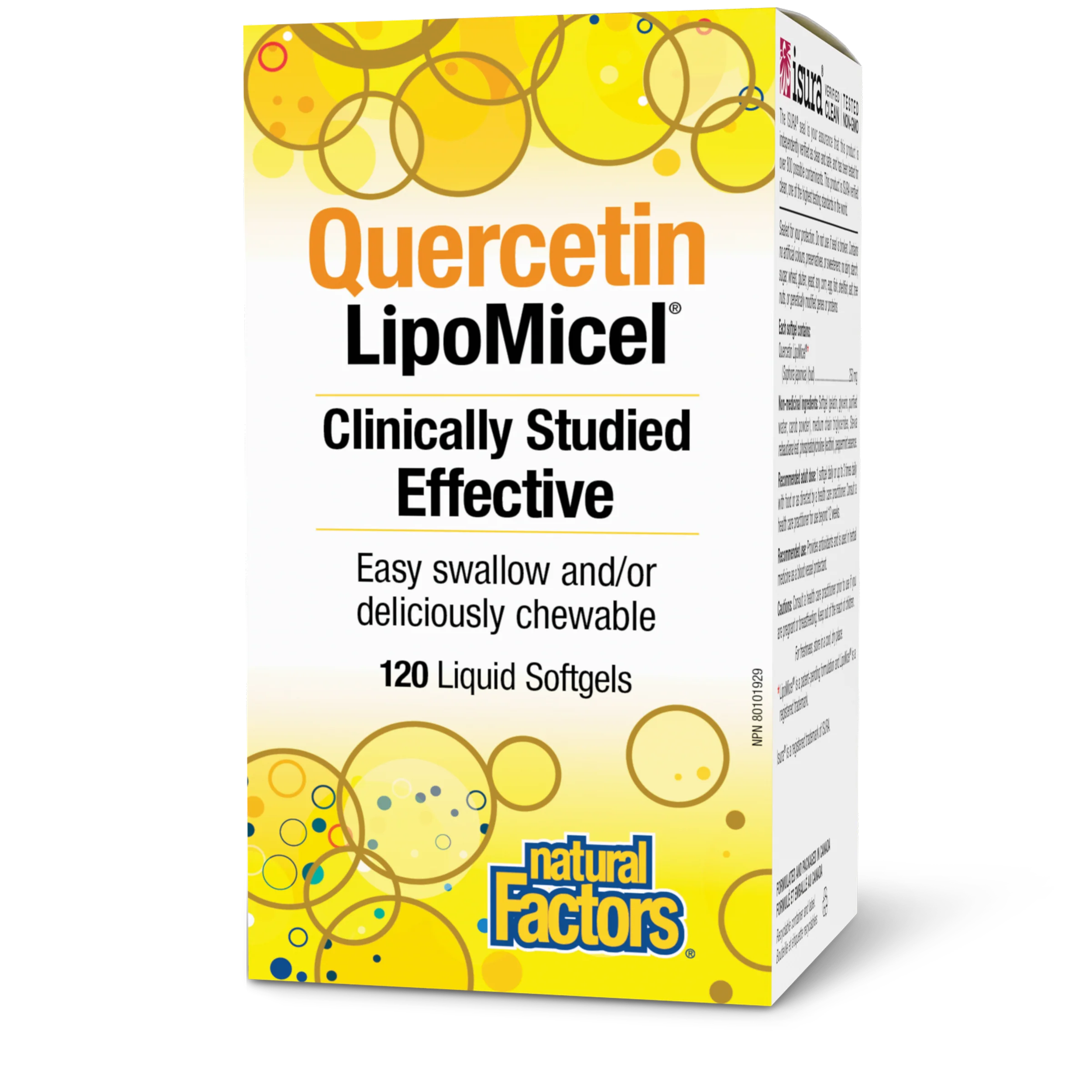 Natural Factors - Lipomicel Quercetin 250g, 120 SG