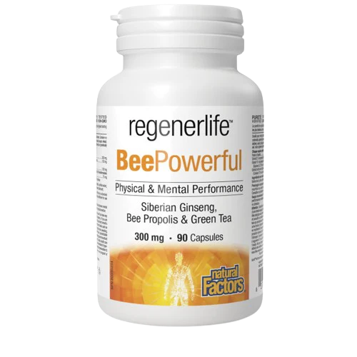 Natural Factors - Regenerlife - BeePowerful, 90 Capsules