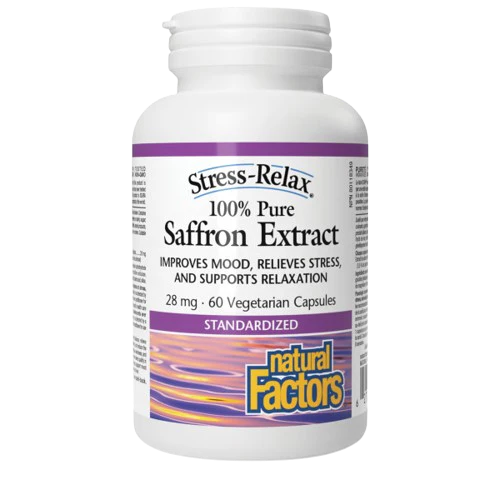Natural Factors - Saffron Extract 100% Pure, 60 Vcaps