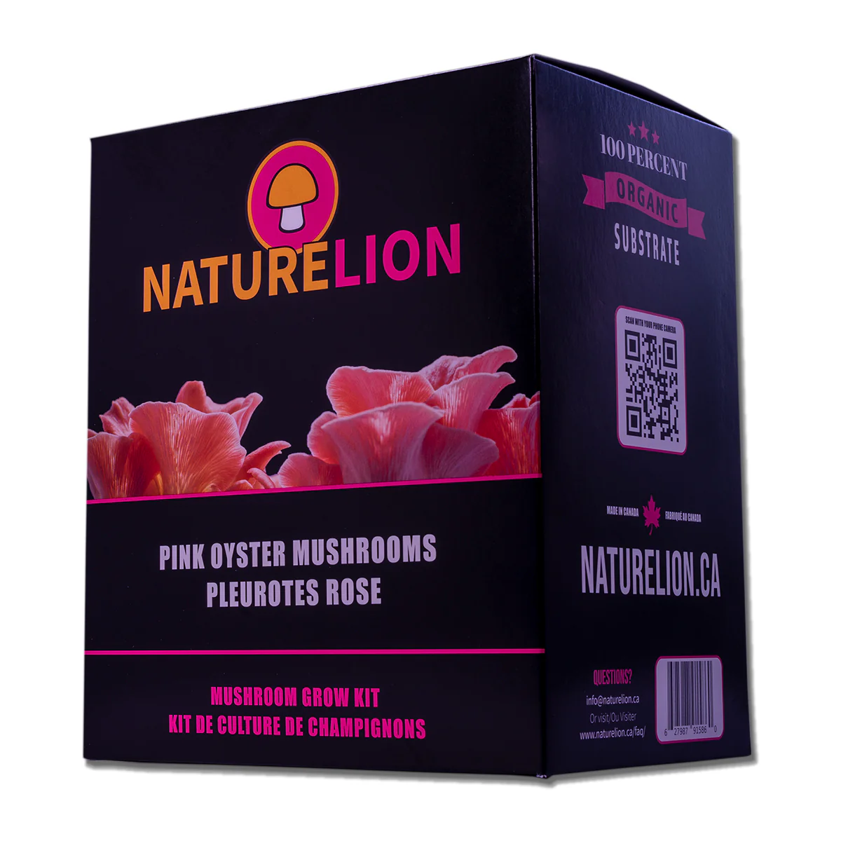 Nature Lion - Pink Oyster Mushroom Grow Kit - Image 3