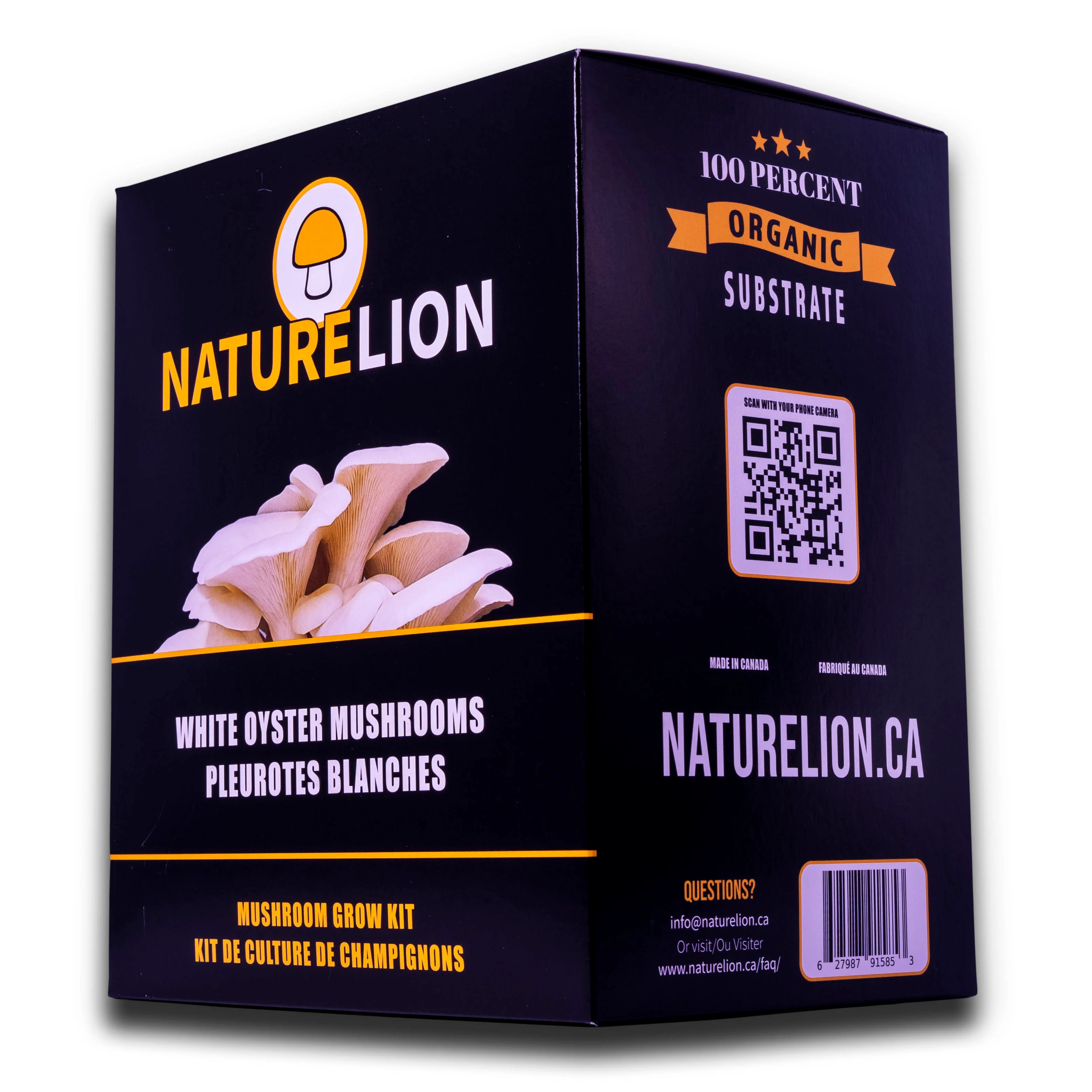 Nature Lion - White Oyster Mushroom Grow Kit - Image 3