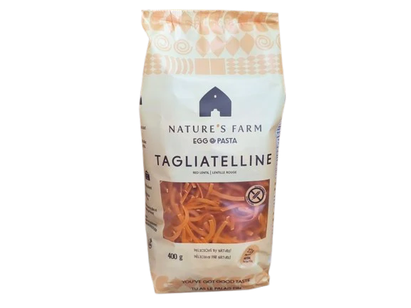 Nature's Farm - Pasta - Red Lentil Linguine Egg, 400 g