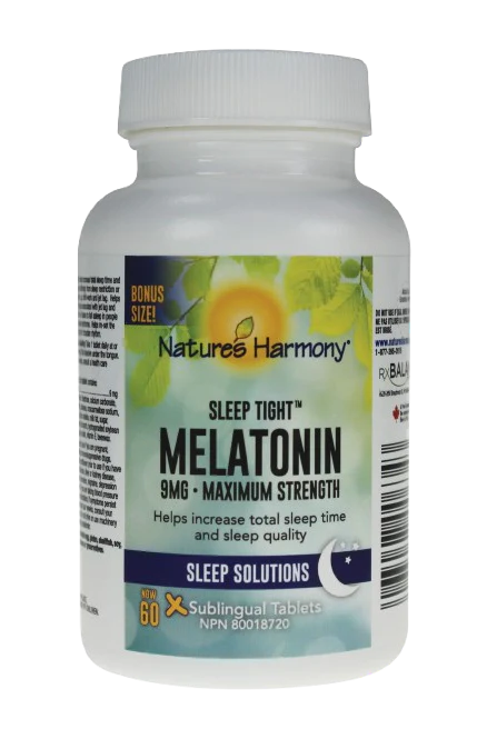 Nature's Harmony - Sleep Tight Melatonin Max 9 mg, 60 Count