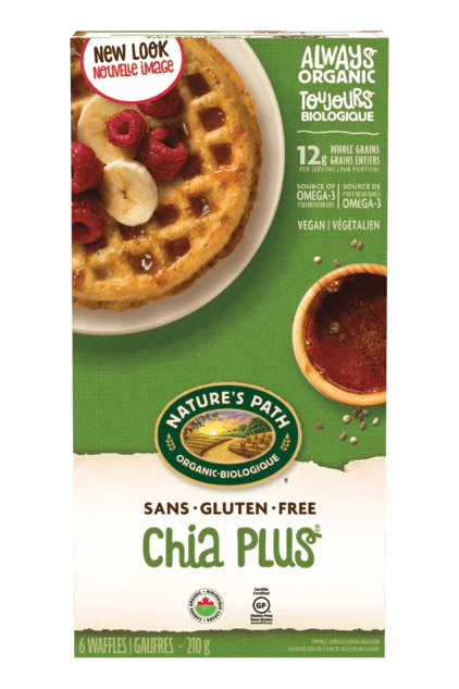 Nature's Path - Organic Chia Plus Waffles, 210 g