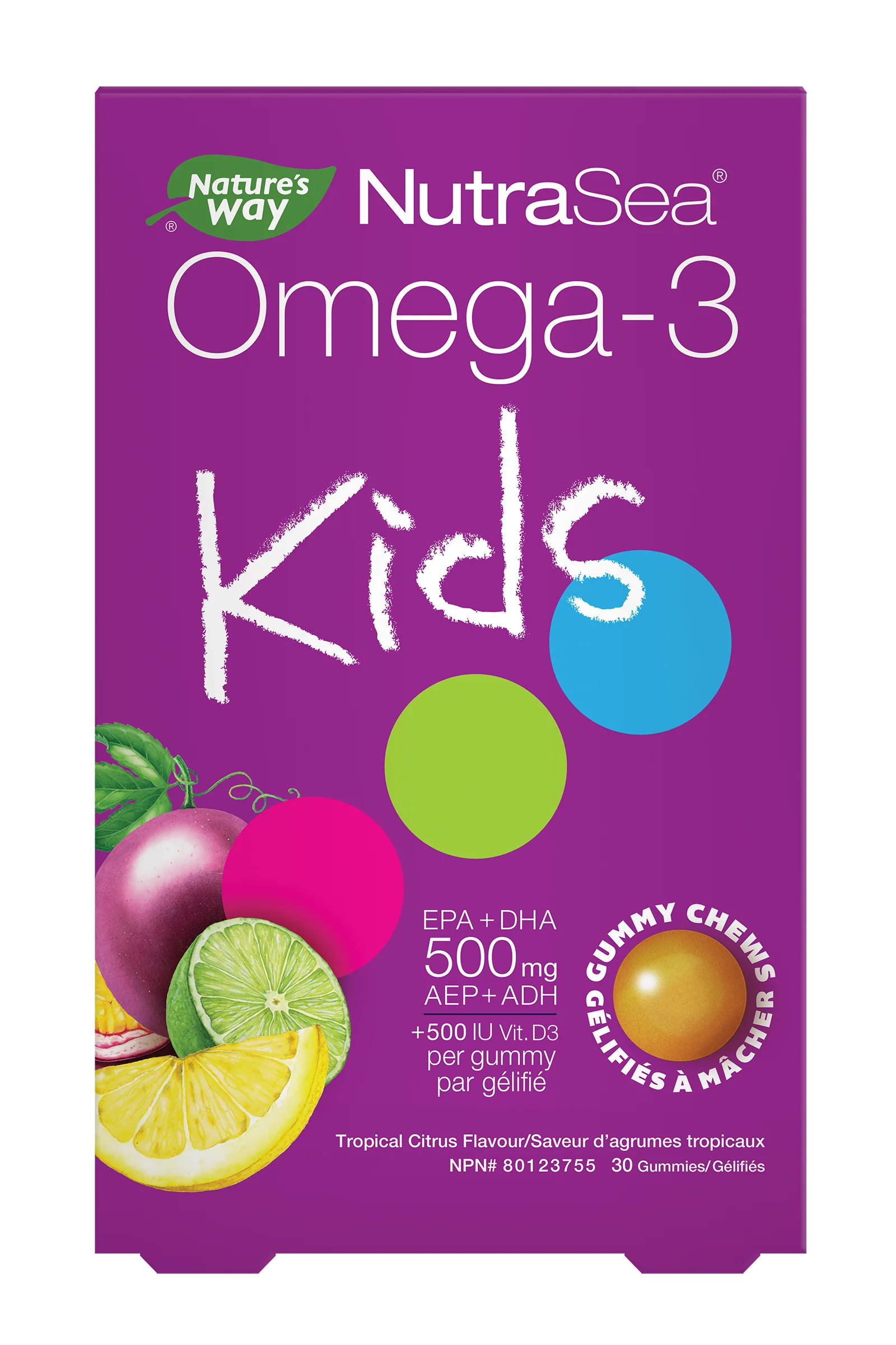 Nature's Way - NutraSea Kids Omega 3 Gummies, 30 Chews